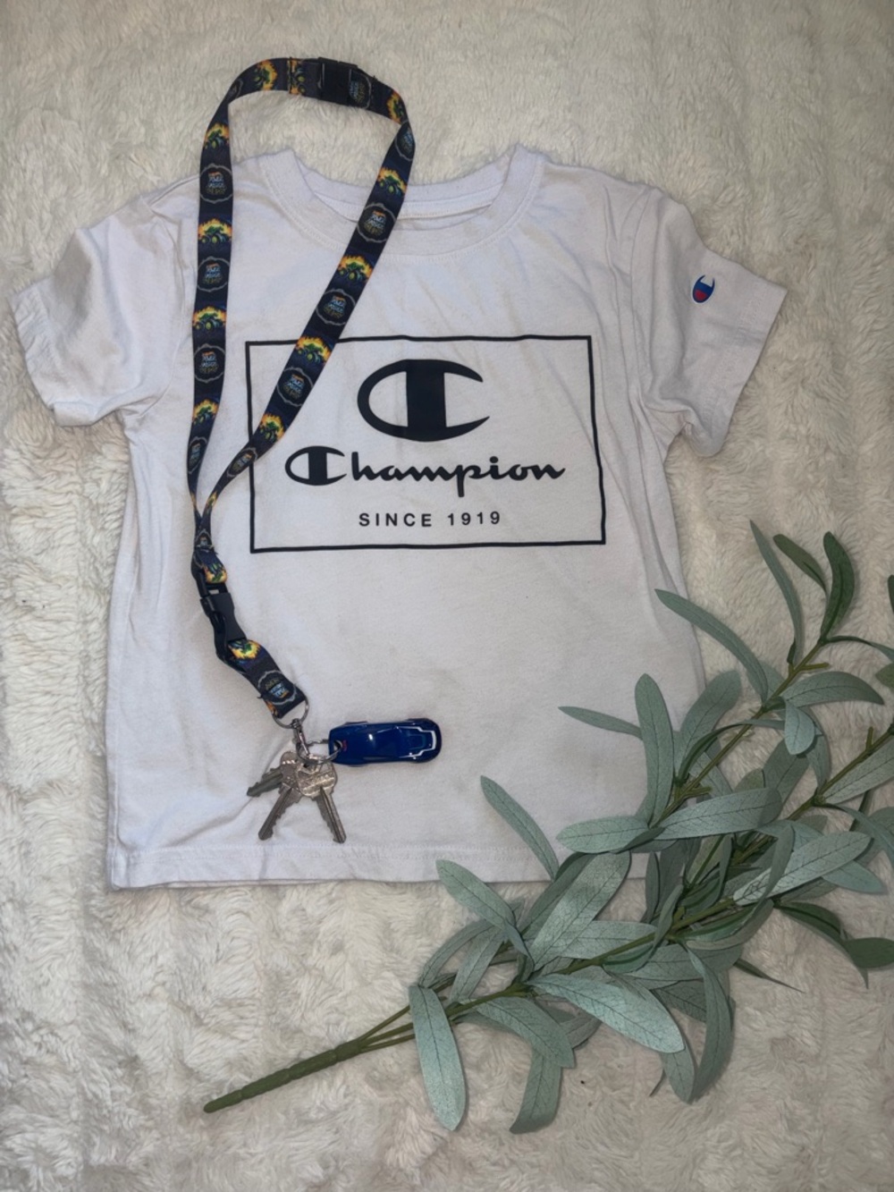 Champion Logo Graphic Tee – Size 6